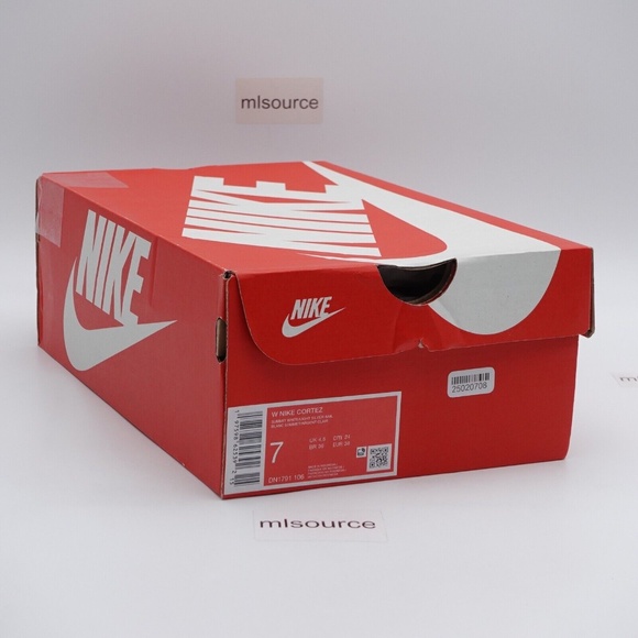 NEW Nike Cortez Sneakers DN1791-106 Summit White/Light Silver/Sail - Picture 9 of 11